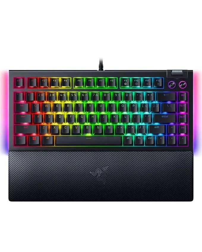 Tastatura Razer BlackWidow V4 75% Hot-swappable - Gaming US Black (mehanička)