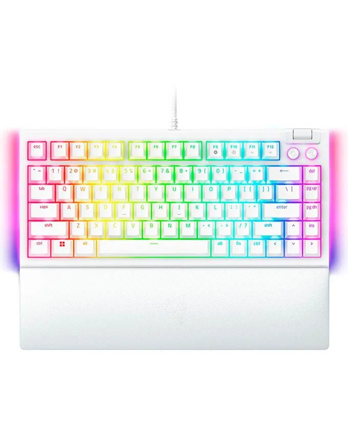 Tastatura Razer BlackWidow V4 75% Hot-swappable - Gaming US White (mehanička)