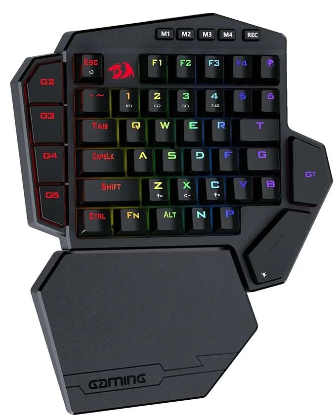 Tastatura Redragon Diti K585 Pro Wireless One-Handed Red Switch