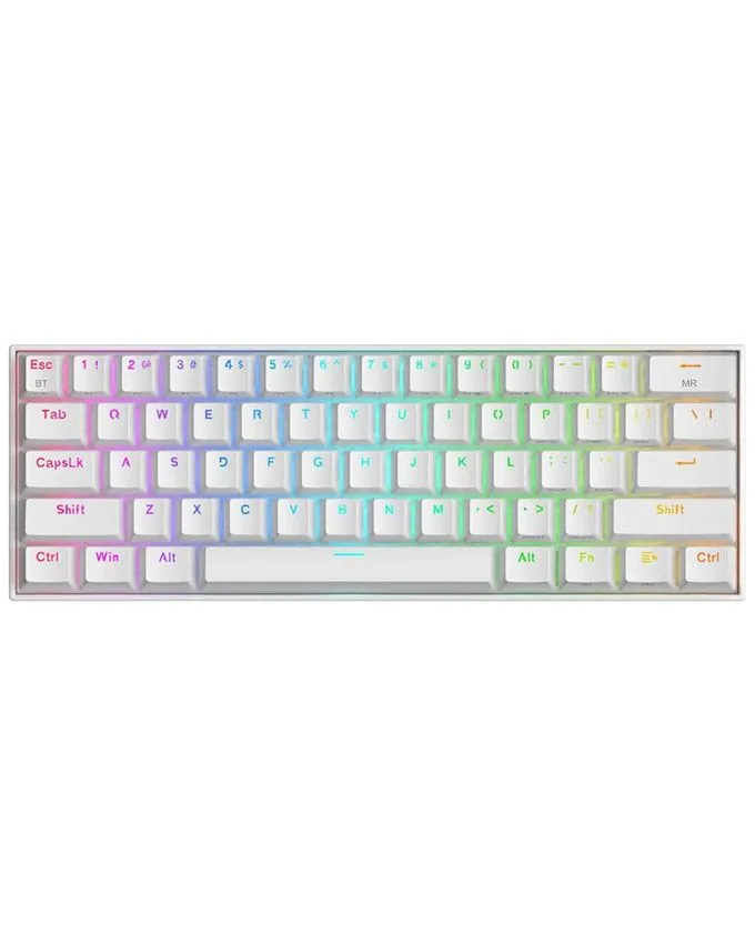 Tastatura Redragon Draconic K530W PRO White Wireless - 60% Brown Switch (bežična)