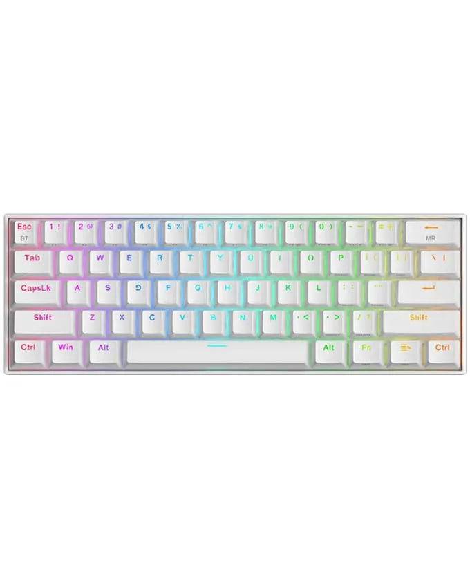 Tastatura Redragon Draconic K530W PRO White Wireless - 60% Red Switch (bežična)