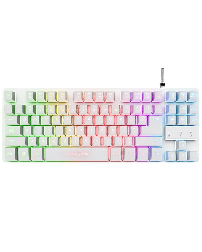 Tastatura Trust GXT833W Thado TKL White