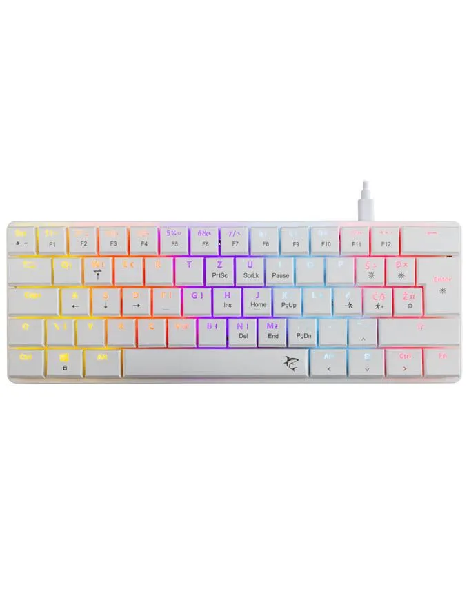 Tastatura White Shark Nagamaki White/Red SR