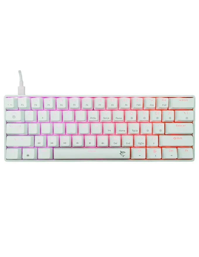 Tastatura White Shark Shinobi 2 White - Red Switch US