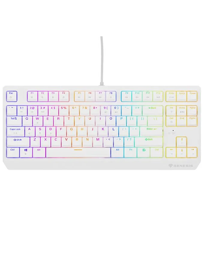 Tastatura Genesis Thor 230 TKL Mechanical Outemu Brown Switches RGB - White