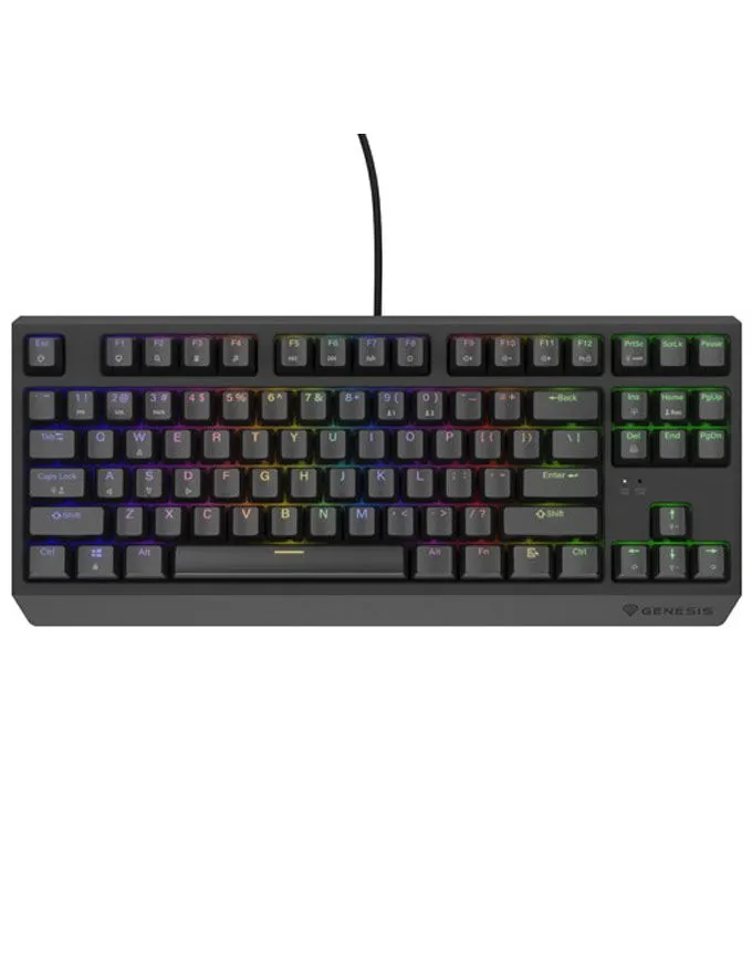 Tastatura Genesis Thor 230 TKL Mechanical Outemu Brown Switches RGB - Black