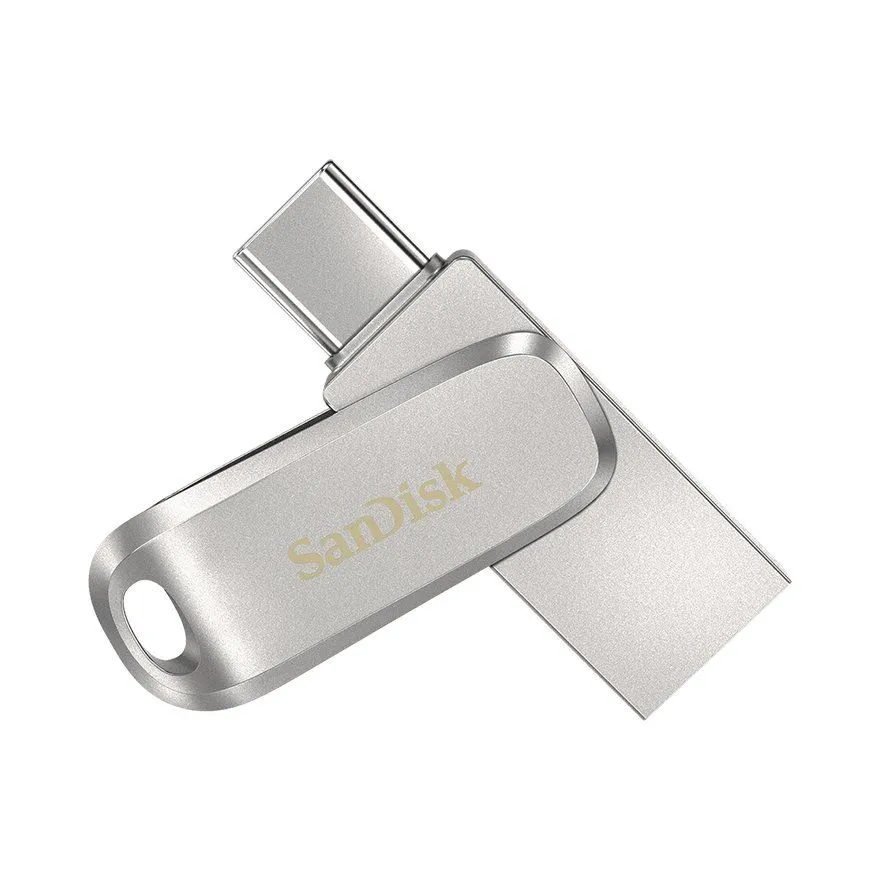 USB Flash Sandisk Ultra Dual Drive Luxe 128GB Silver
