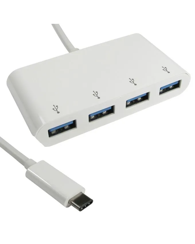 USB Hub E-Green USB 3.1 tip C HUB 4port White