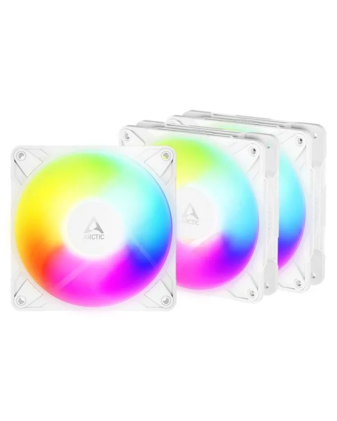 Ventilator Arctic P12 Pro Reverse A-RGB - 3 Pack - White