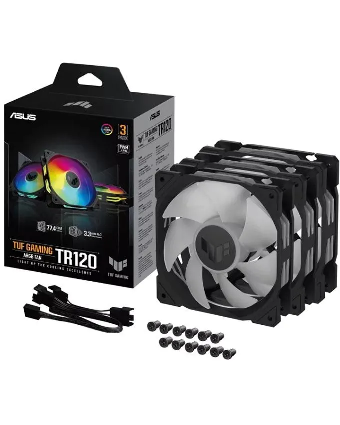 Ventilator ASUS TUF Gaming TR120 ARGB Black 3 in 1