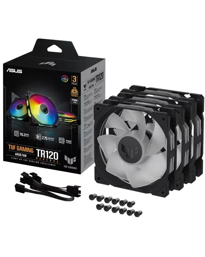 Ventilator ASUS TUF Gaming TR120 ARGB Reverse Black 3 in 1