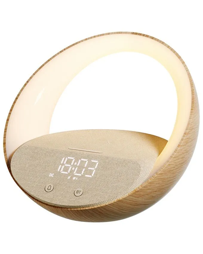 Wireless punjač Moye Aurora Glow Lamp with Clock, Wireless speaker and Wi-Fi charger