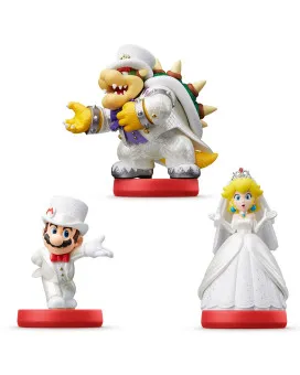 Amiibo Super Mario Odyssey - Mario, Peach &amp; Bowser Triple Pack