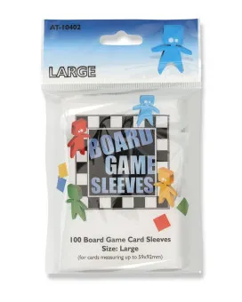 Arcane Tinmen 100 Board Game Large Sleeves - Clear