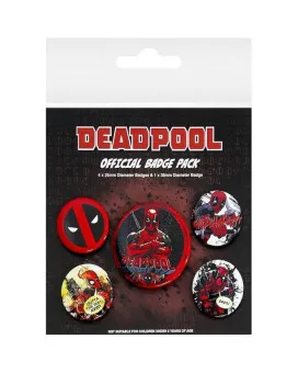 Bedževi Pyramid Deadpool - Badge Pack