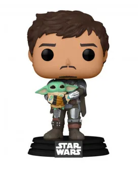 Bobble Figure Star Wars POP! - The Mandalorian With Grogu
