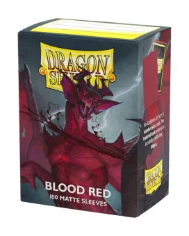 Dragon Shield 100 Standard Sleeves - Blood Red Matte