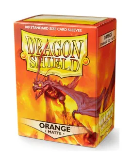 Dragon Shield 100 Standard Sleeves - Orange Matte