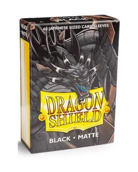 Dragon Shield 60 Japanese Size Sleeves - Black Matte