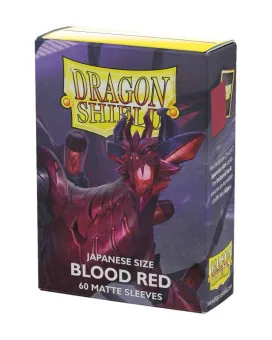 Dragon Shield 60 Japanese Size Sleeves - Blood Red Matte