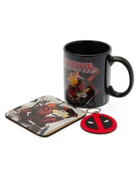 Gift Set Pyramid - Deadpool - Šolja, Podmetač &amp; Privezak