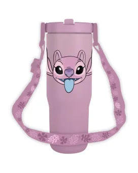 Termos čaša Pyramid - Lilo And Stitch - Angel Pitcher With Strap