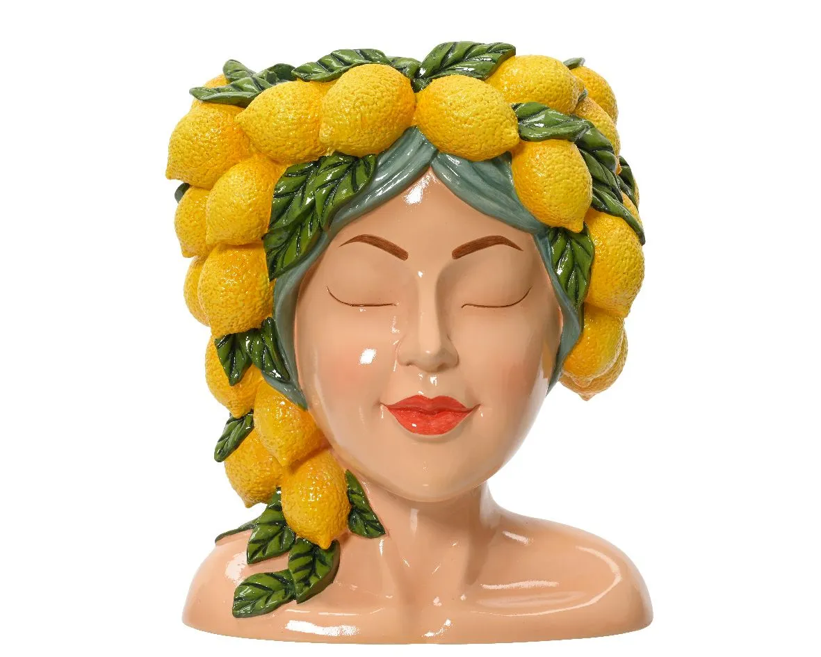 Keramička posuda - oblik glave - Lemon design