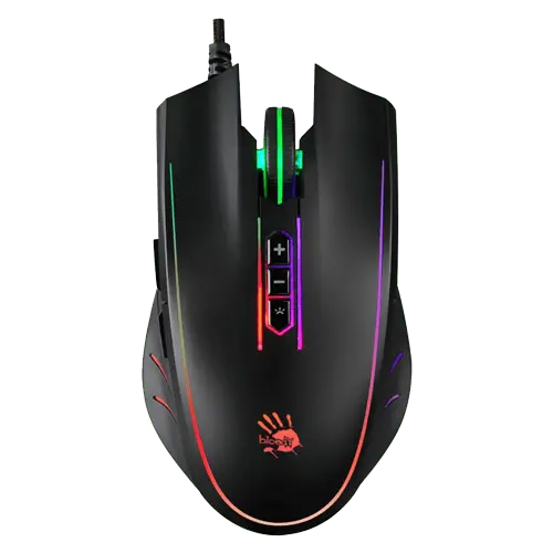 A4 TECH BLOODY GAMING Q81 Neon X Glide Crni Gejmerski miš