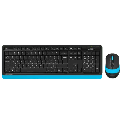 A4 TECH FG1010 Fstyler Crna/Plava Bežična tastatura i miš