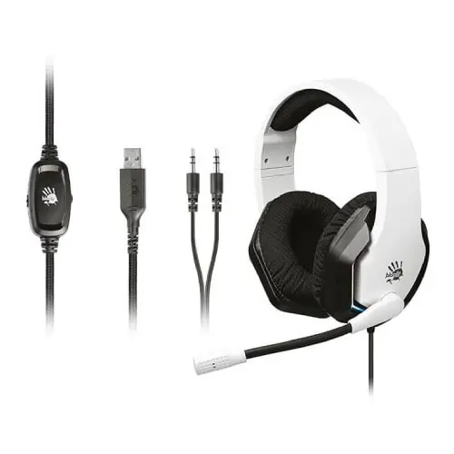 A4 TECH G260P Bloody Neon White Žičane gejmerske slušalice