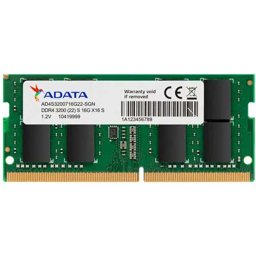 ADATA SO-DIMM 8GB DDR4 3200MHz - AD4S32008G22-SGN