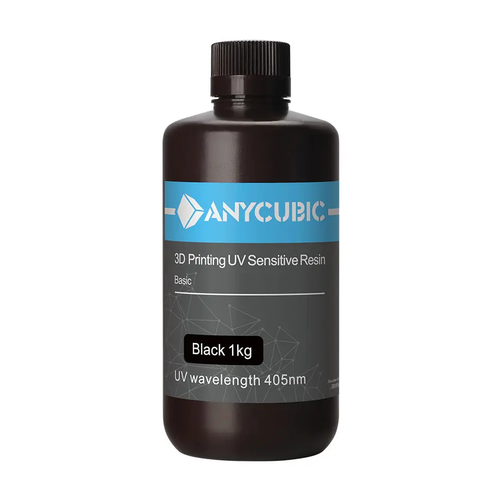 ANYCUBIC Basic Rigid Resin 1KG Black Resin