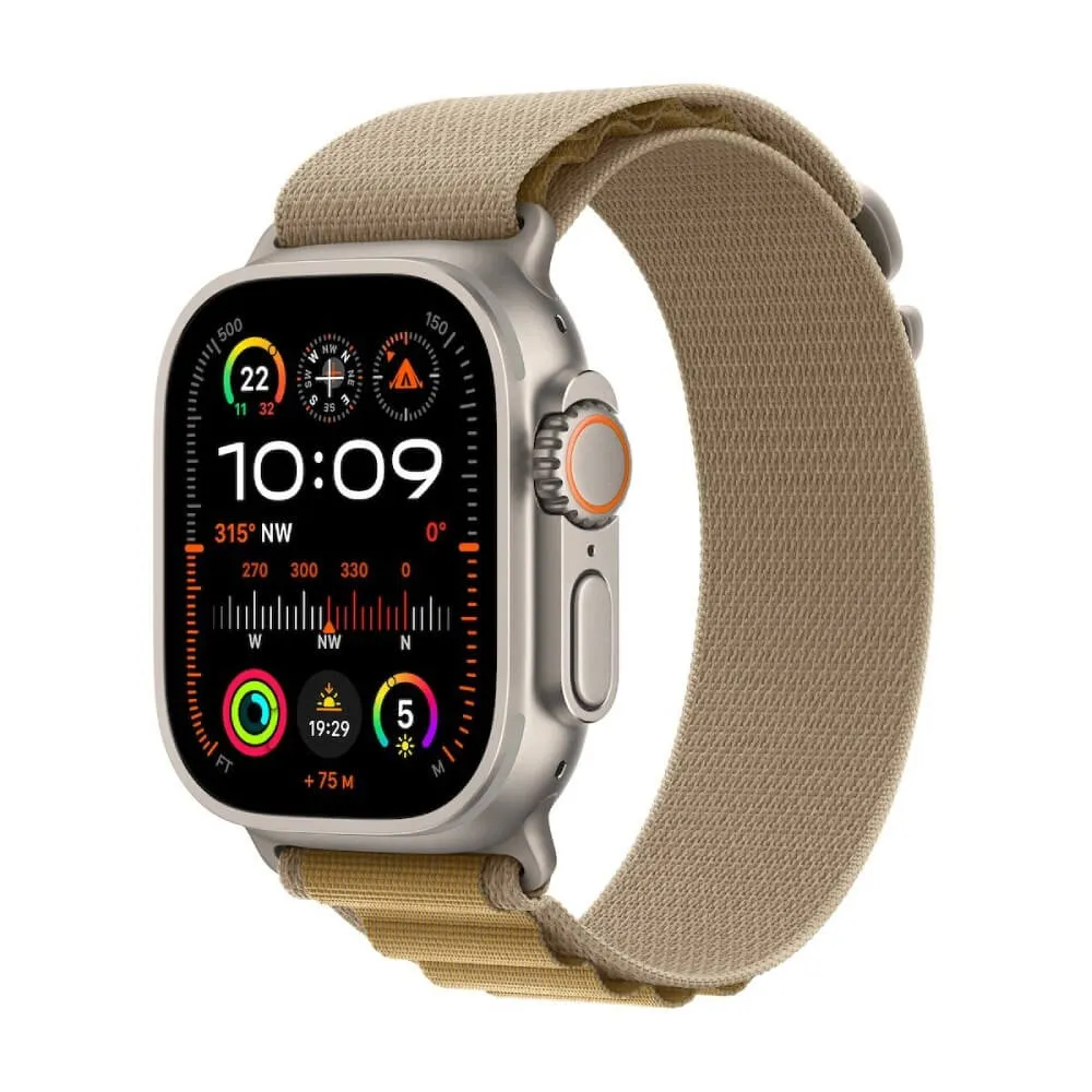 APPLE Watch Ultra 2 (2024) 49 mm GPS i Cellular Natural Titanium Tan Alpine Loop Large MX4H3SE/A Pametni sat