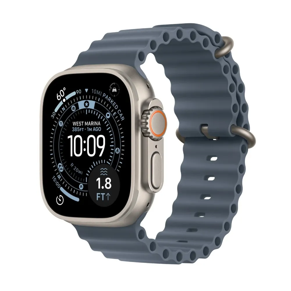 APPLE Watch Ultra 3 Cellular 49 mm Natural Titanium Anchor Blue