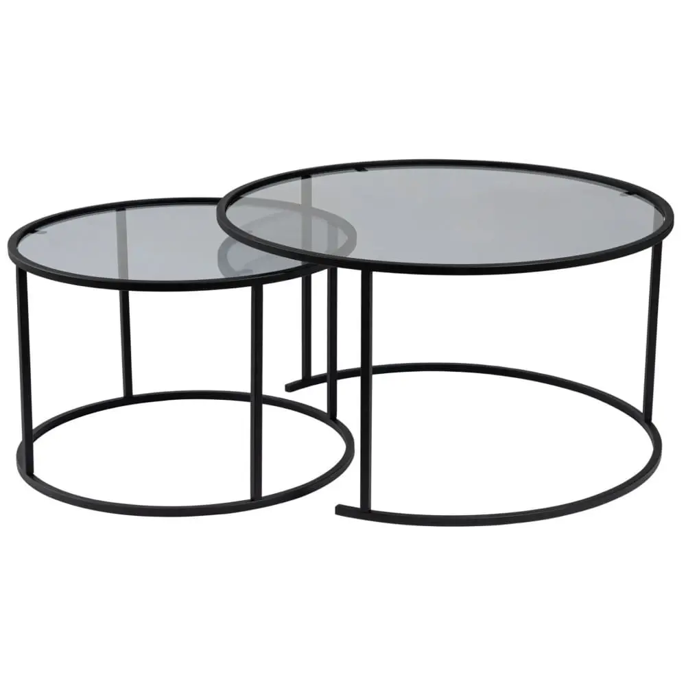 ASIR GROUP Aurum 80 60 Black Grey Set stolova