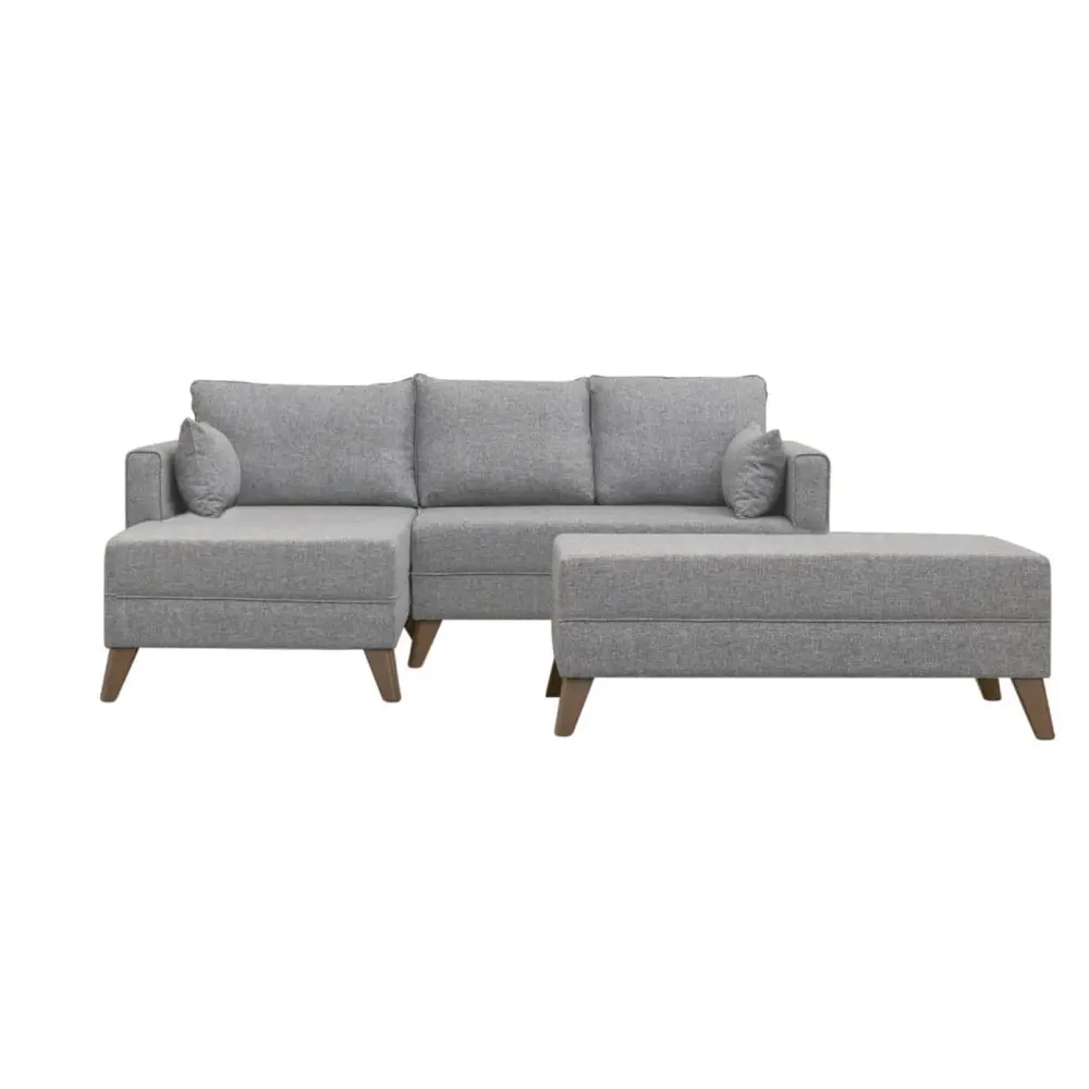 ASIR GROUP Bella Corner Left Grey Ugaona garnitura