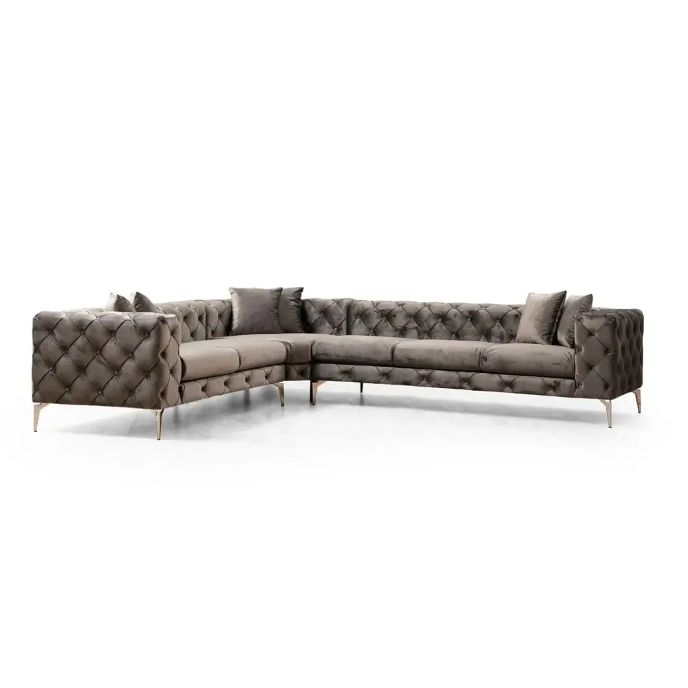 ASIR GROUP Como Left Anthracite Ugaona garnitura