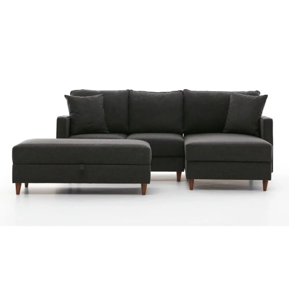 ASIR GROUP Eva Right Anthracite Ugaona garnitura