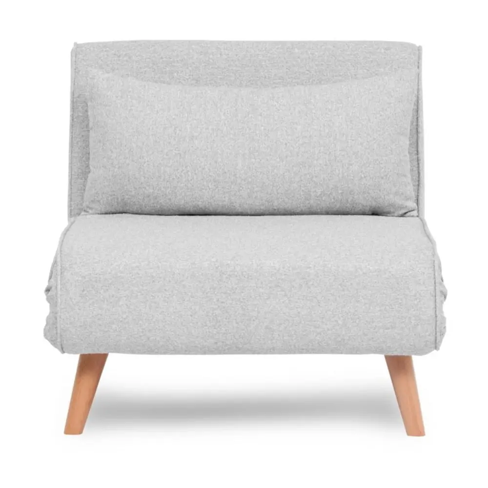 ASIR GROUP Folde Single Teddy Fabric Grey Fotelja