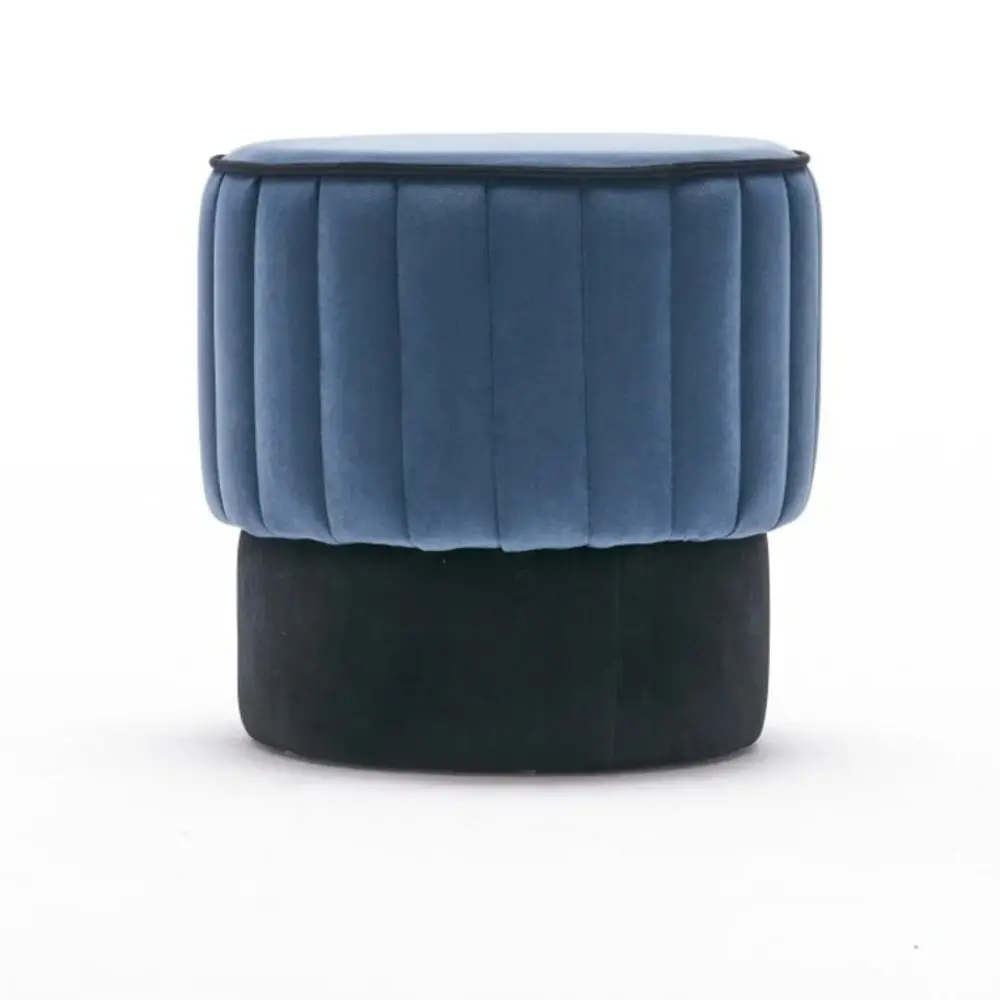 ASIR GROUP Rose Puf Blue Tabure