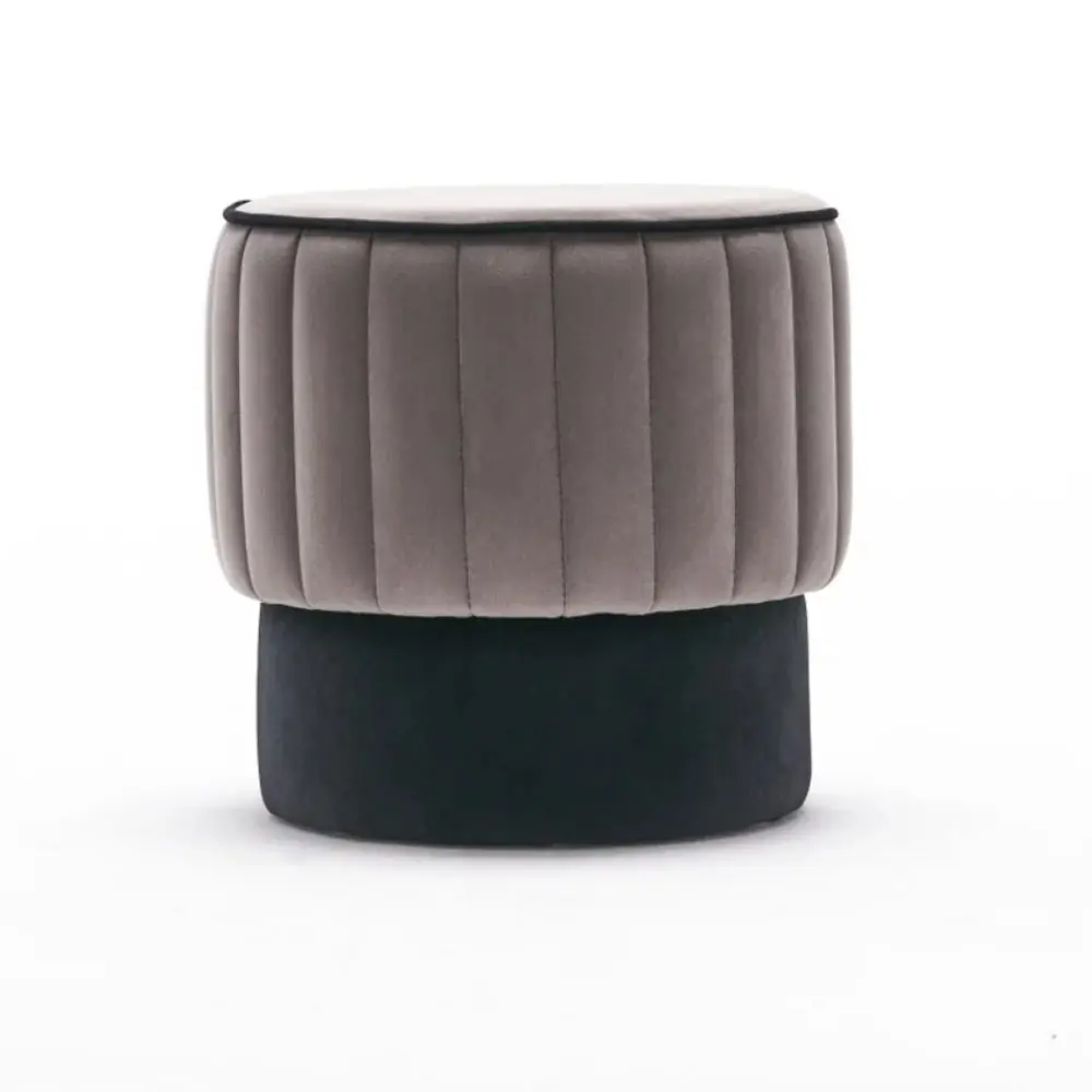 ASIR GROUP Rose Puf Grey Tabure