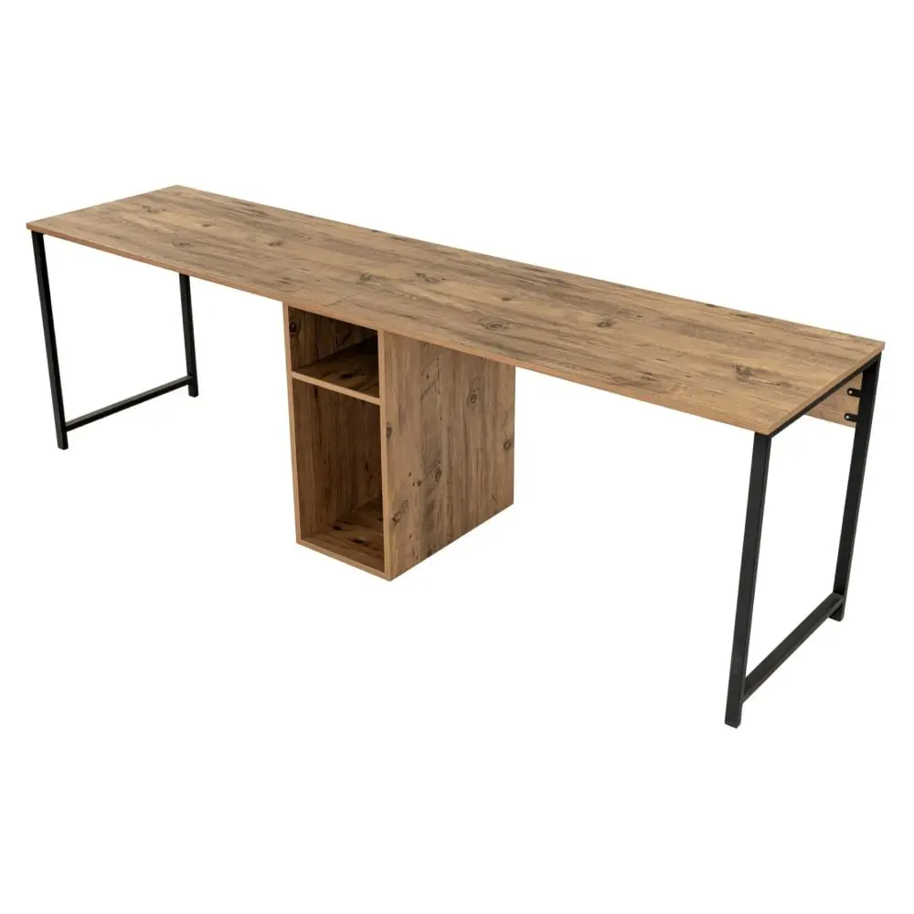 ASIR GROUP Twin Atlantic Pine Black Radni sto