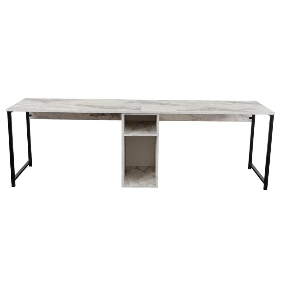 ASIR GROUP Twin Freesia Marble Black Radni sto