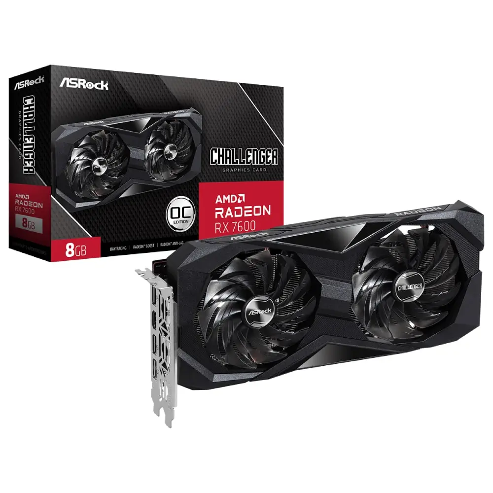 ASROCK AMD Radeon RX 7600 Challenger 8GB OC RX 7600 CL 8GO RX 7600 CHALLENGER Grafička karta