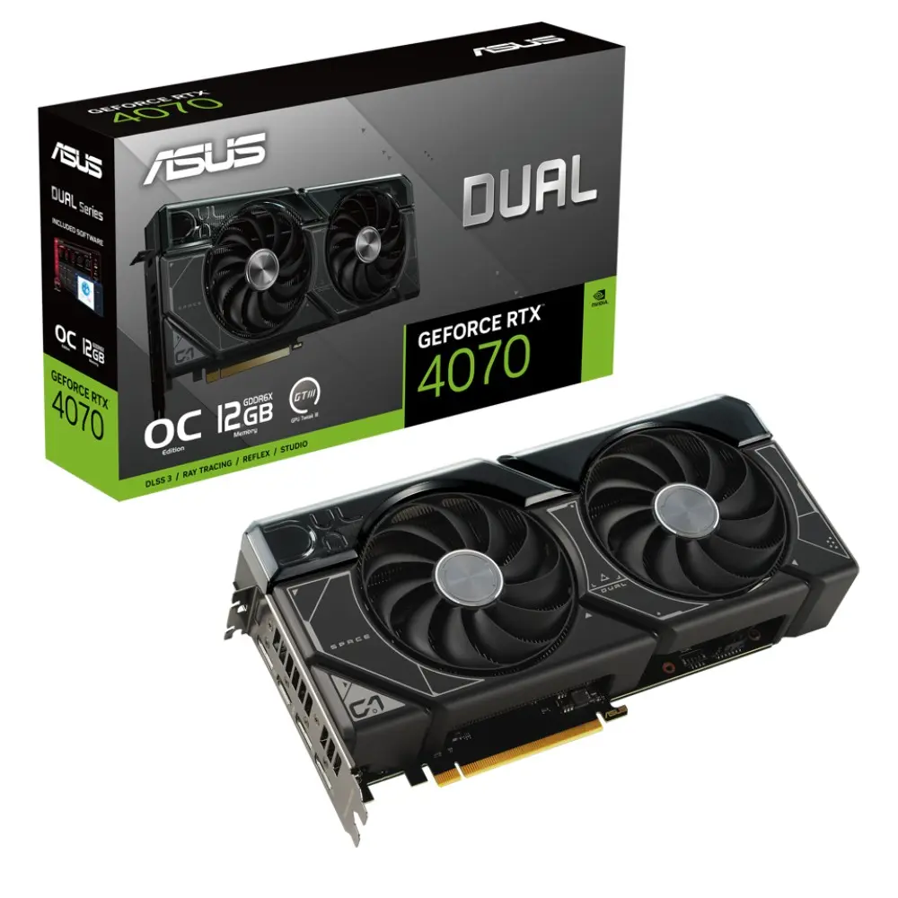 ASUS Dual GeForce RTX 4070 EVO OC Edition 12GB GDDR6X 192-bit DUAL-RTX4070-O12G-EVO Grafička karta