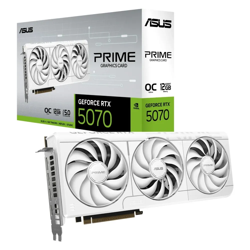 ASUS PRIME GeForce RTX 5070 White OC Edition 12GB GDDR7