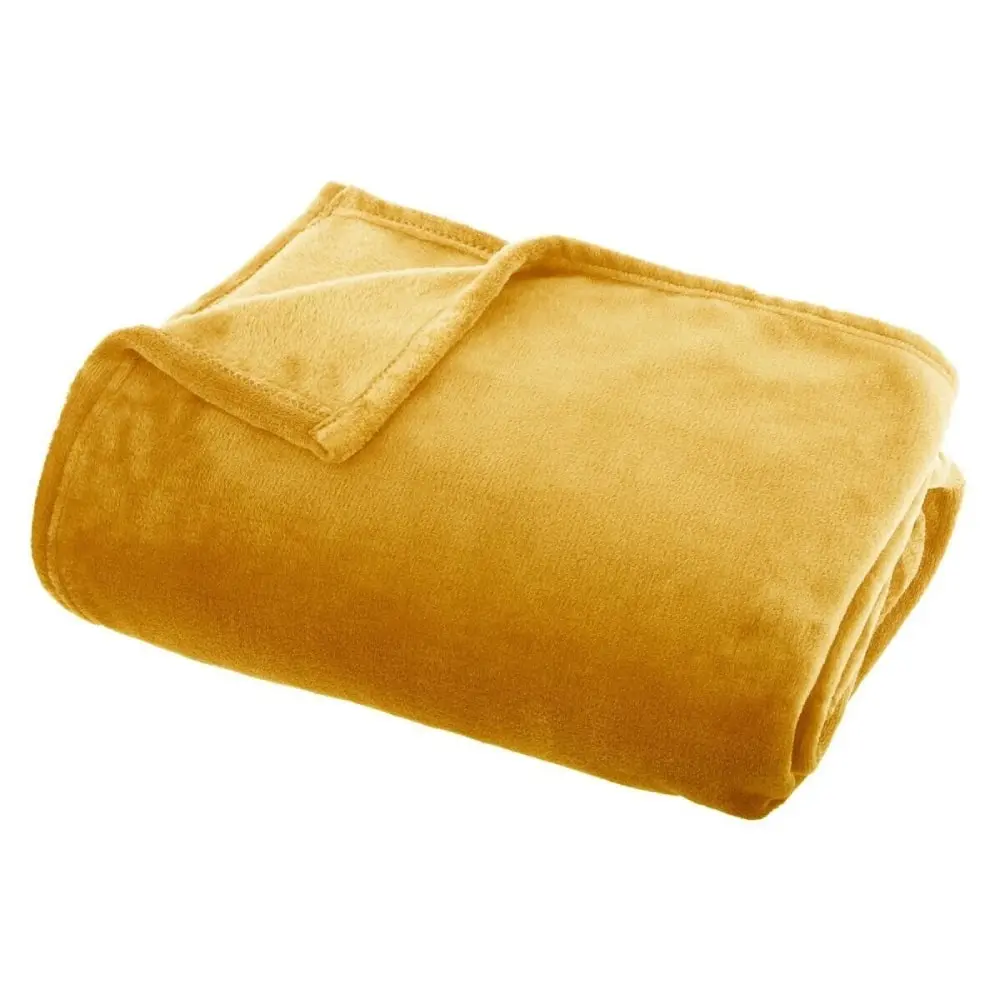 ATMOSPHERA Flanel Ćebe Oker 150 x 125 cm