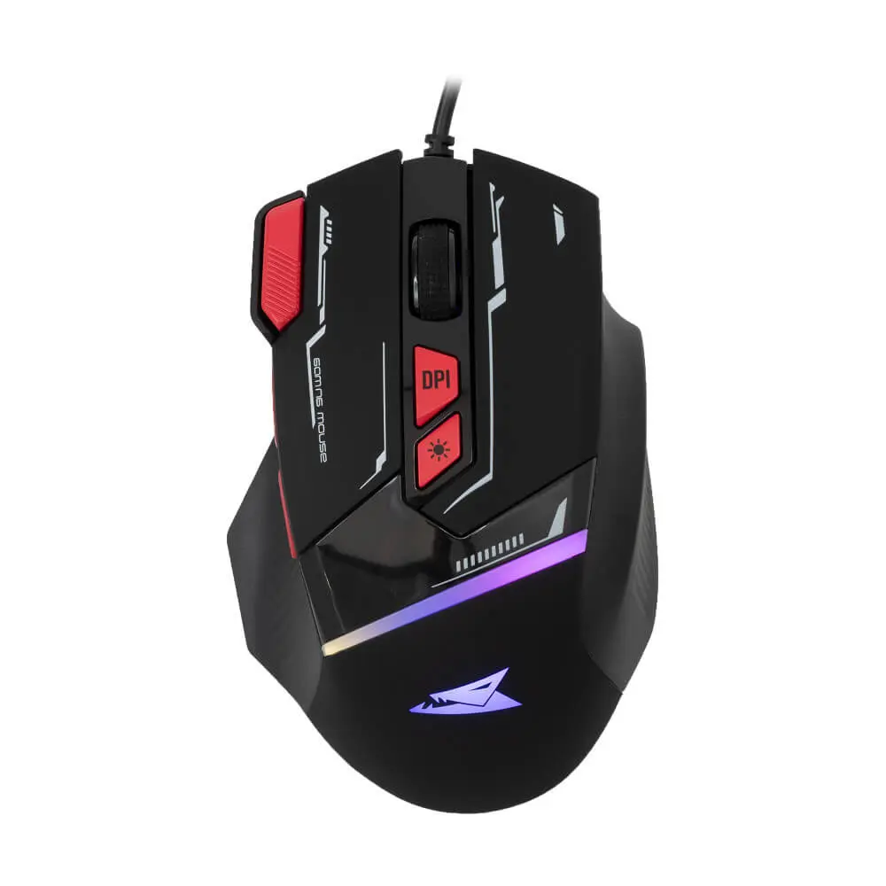 BARACUDA Manta Black Žičani gejmerski miš