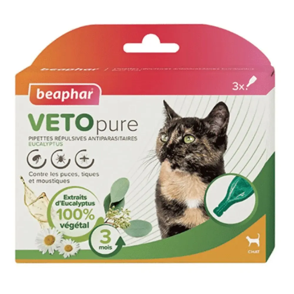 BEAPHAR Vetopure Cat Bio Spot On 3×1 Ampula Preparat protiv insekata za mačke