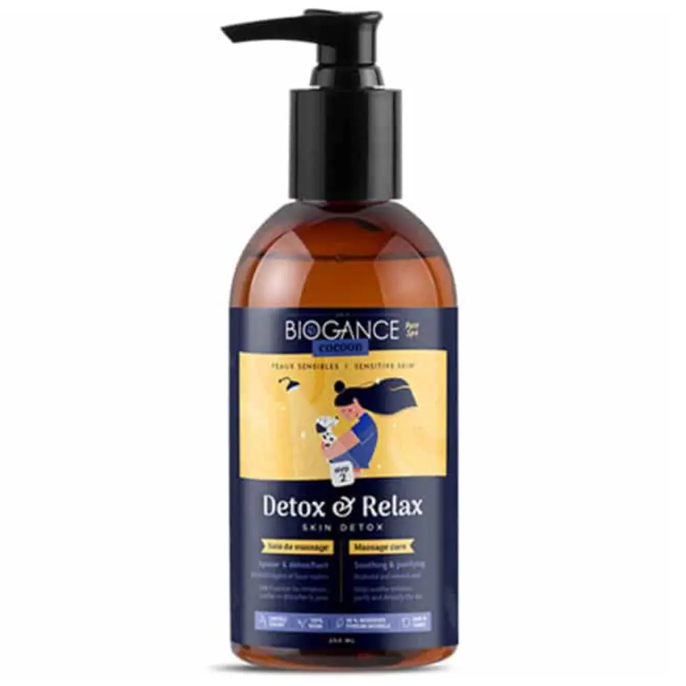 BIOGANCE Cocoon Detox & Relax Skin Detox Massage Care For Sensitive Skin 250 ml